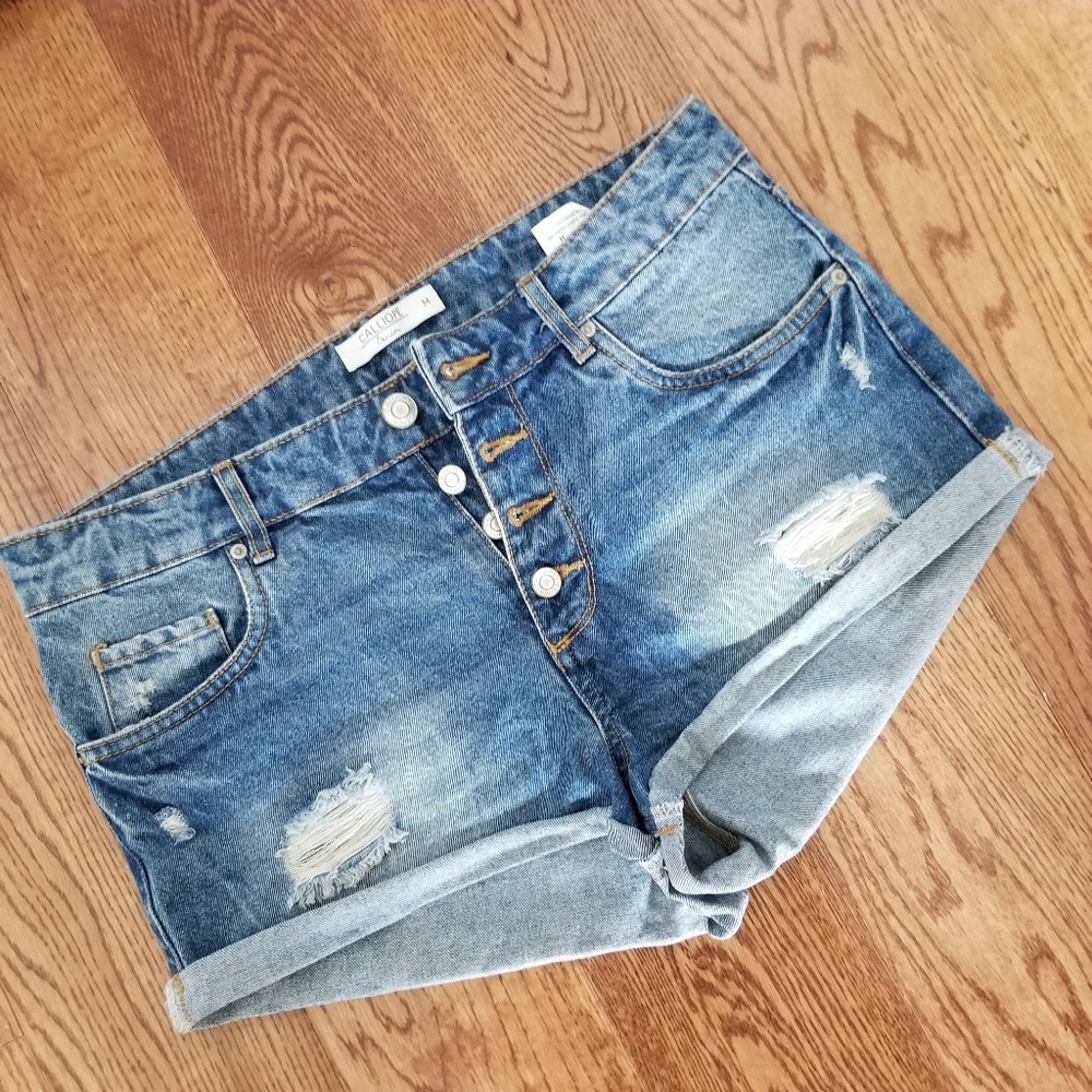 High Waisted Denim Shorts